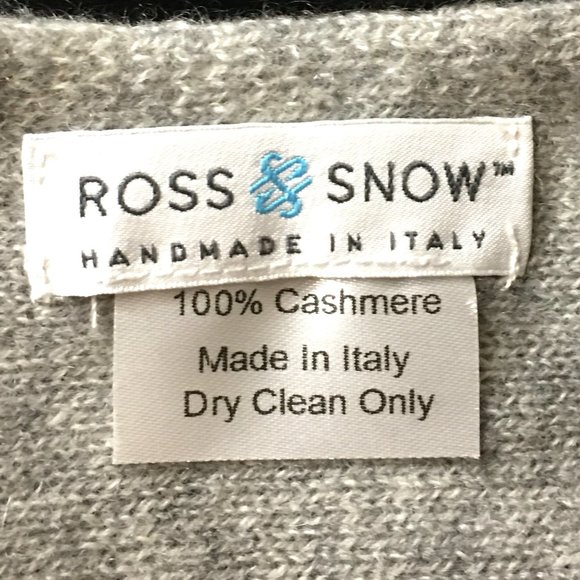 𝐑𝐎𝐒𝐒 ✳ 𝐒𝐍𝐎𝐖 100% Cashmere Inverno Wrap - NEW!!! - Picture 10 of 12